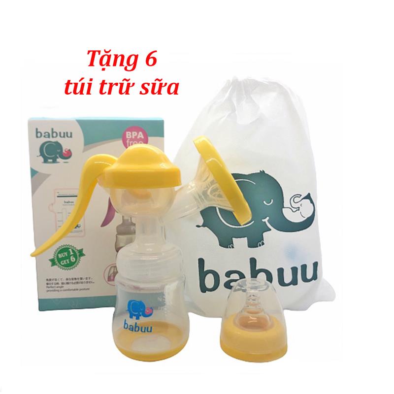Bán buôn Máy hút sữa bằng tay Babuu tặng 6 túi trữ sữa giá sỉ - tongkhothienan.com