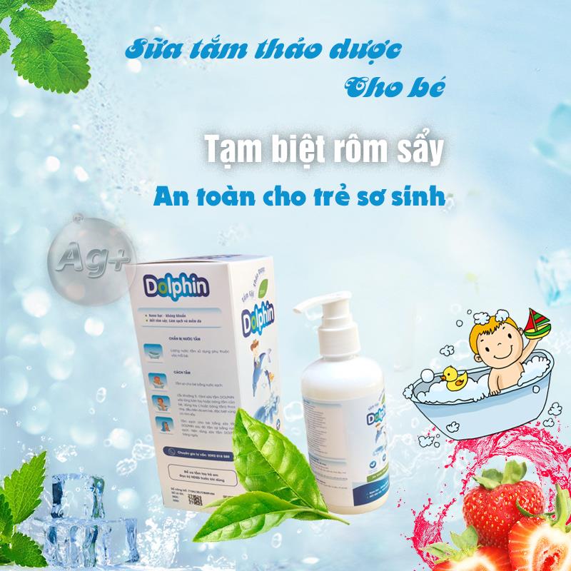 Bán buôn Sữa tắm thảo dược cho bé Dolphin giá sỉ - tongkhothienan.com