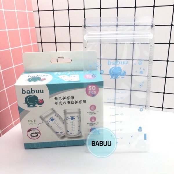 Bán buôn Túi trữ sữa mẹ Babuu hộp 50 túi giá sỉ ( SLL ib zalo) - tongkhothienan.com