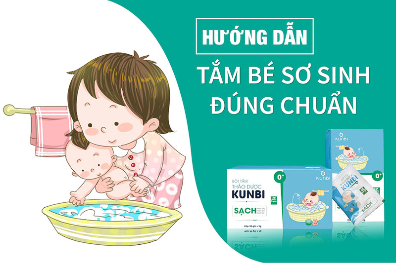 Bột tắm trẻ em thảo dược Kunbi - tongkhothienan.com