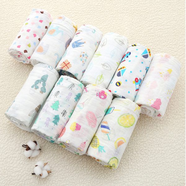 Bán buôn Khăn tắm cho bé Muslin( dạng cuộn) 110x110cm giá sỉ ( SLL ib zalo) - tongkhothienan.com