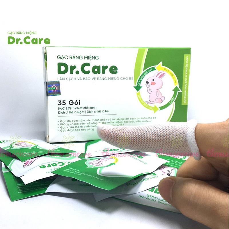 Bán buôn Gạc răng miệng Dr Care vệ sinh miệng rơ lưỡi cho bé giá sỉ - tongkhothienan.com