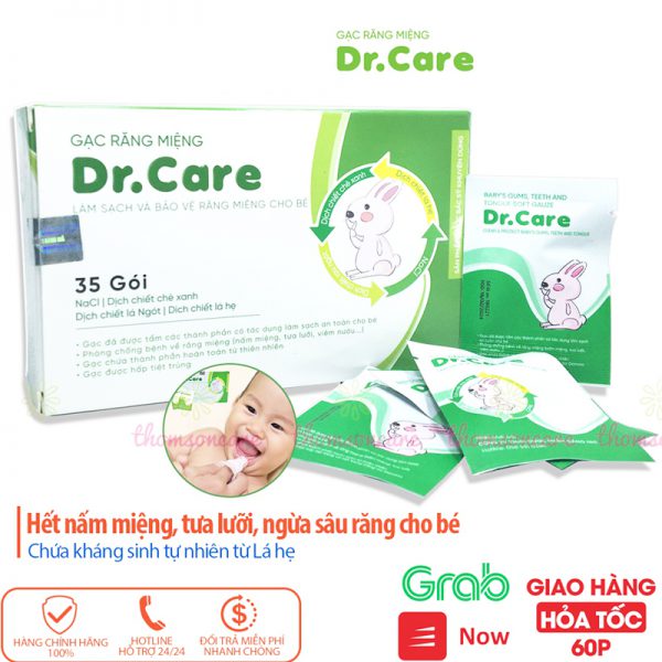 Bán buôn Gạc răng miệng Dr Care vệ sinh miệng rơ lưỡi cho bé giá sỉ - tongkhothienan.com