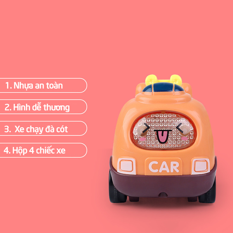 Hộp 4 ô tô đồ chơi cao cấp cho bé ( SLL ib zalo) - tongkhothienan.com