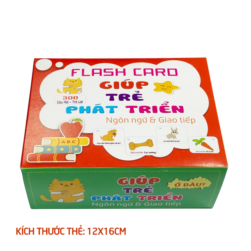 Bán buôn Bộ thẻ học thông minh phát triển ngôn ngữ 300 thẻ giá sỉ ( SLL ib zalo) - tongkhothienan.com