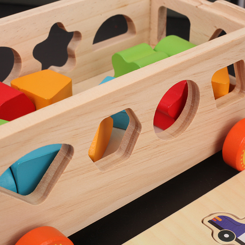 Xe thả gỗ hình học đồ chơi cho bé ( SLL ib zalo) - tongkhothienan.com
