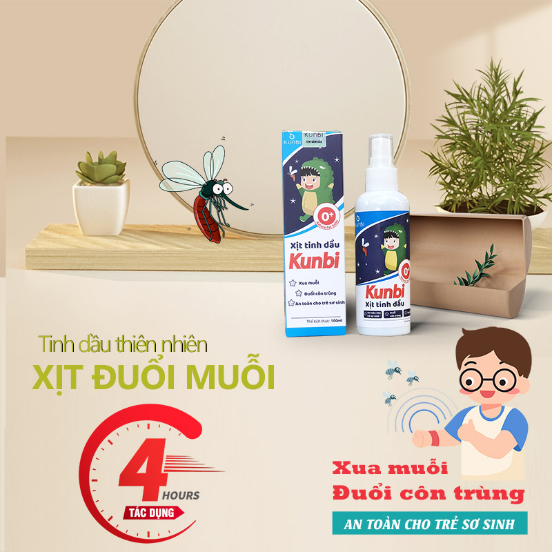 Xịt tinh dầu đuổi muỗi và côn trùng Kunbi ( SLL ib zalo) - tongkhothienan.com