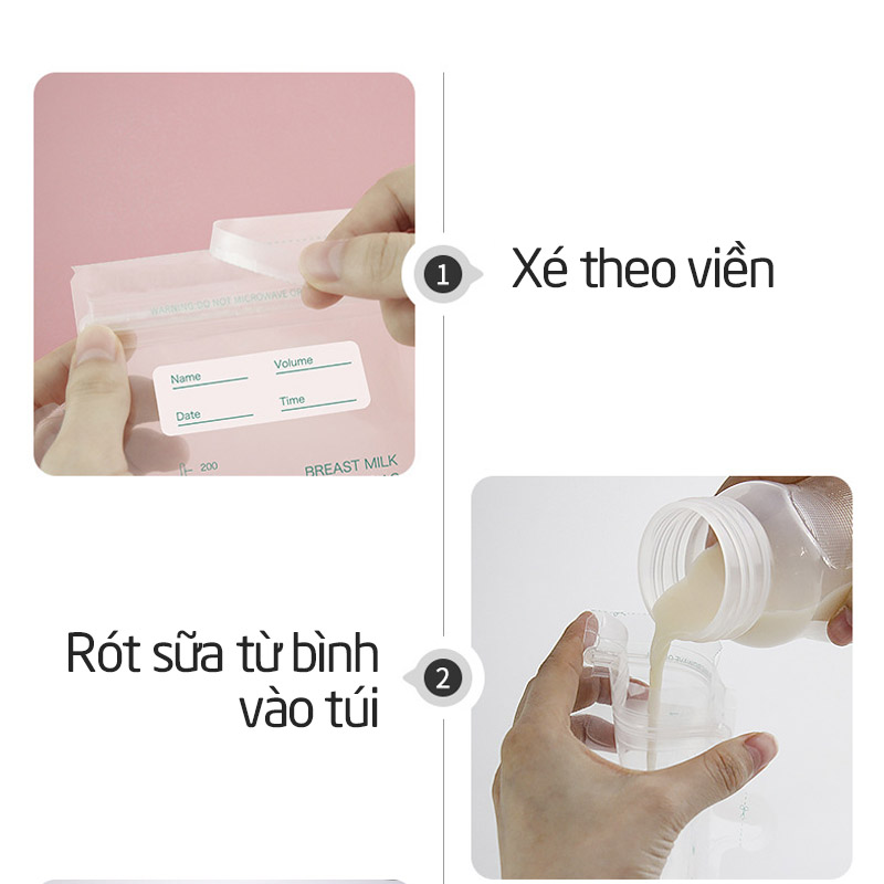 Túi trữ sữa mẹ Misuta hộp 30 túi( 200ml) - tongkhothienan.com