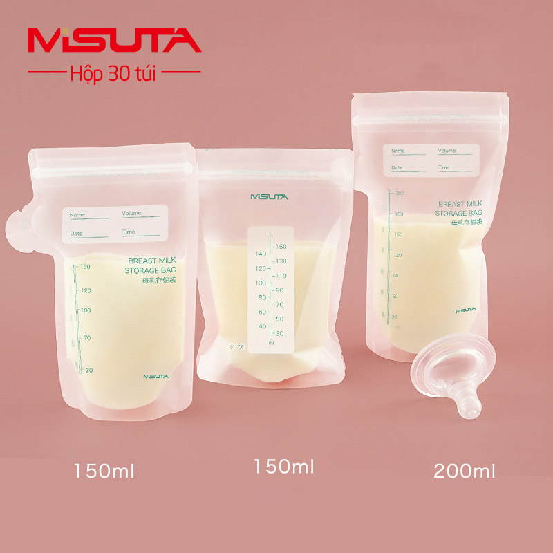 Túi trữ sữa mẹ Misuta hộp 30 túi( 150ml) ( SLL ib zalo) - tongkhothienan.com