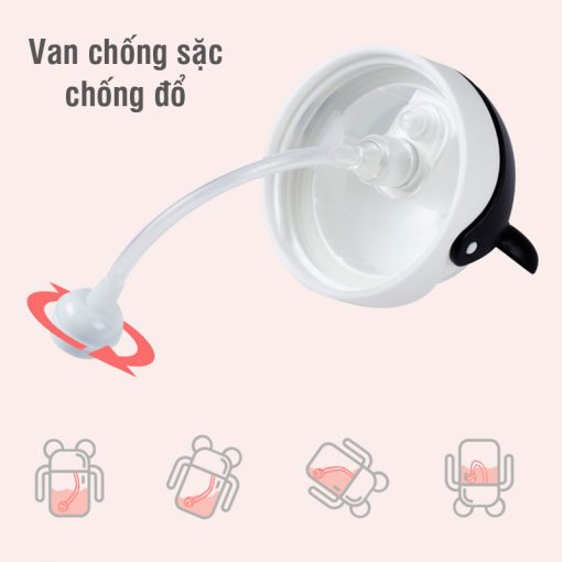 Bình tập uống nước chống sặc có tay cầm CkBebe nhựa Tritan 240ml ( SLL ib zalo)-55228