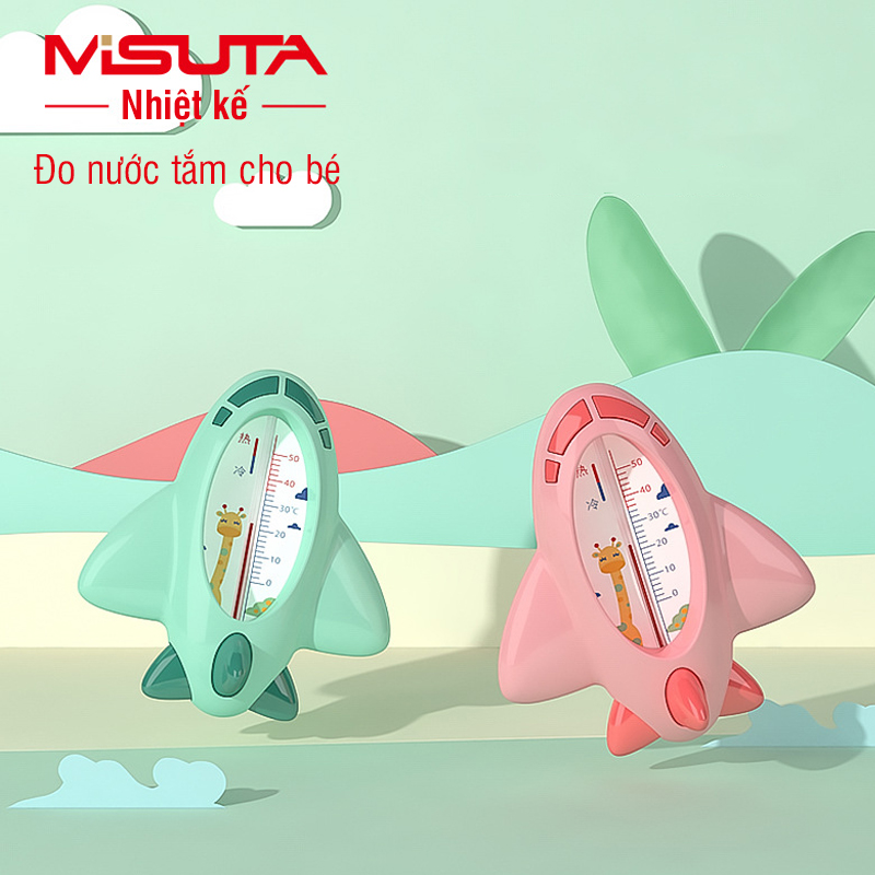 Nhiệt kế đo nước tắm cho bé hình máy bay Misuta - tongkhothienan.com