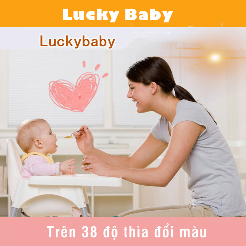 Bán buôn thìa báo nóng Lucky Baby( vỷ 2 thìa) - tongkhothienan.com