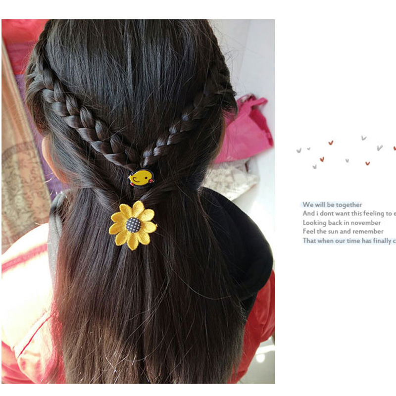 Kẹp tóc cho bé gái hoa hướng dương( set 2 cái) ( SLL ib zalo) - tongkhothienan.com