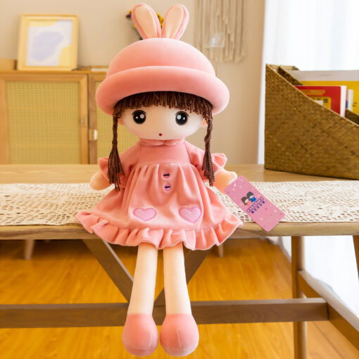 Búp bê bông tai thỏ váy nhung cho bé gái ( SLL ib zalo)- 57025 - tongkhothienan.com