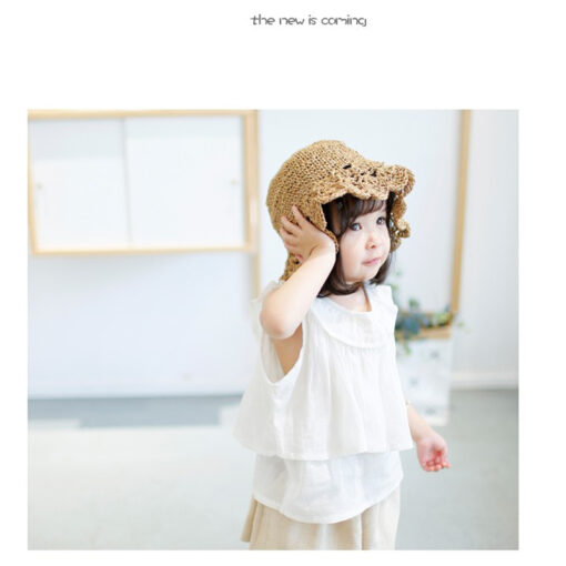 Mũ rơm cho bé gái đi chơi, đi du lịch 2-6 tuổi ( SLL ib zalo)-55335 - tongkhothienan.com