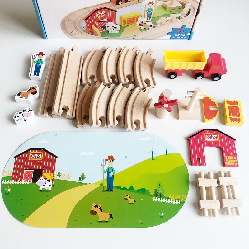 Bộ đồ chơi gỗ lắp ghép trang trại của bé( mua SLL ib zalo) - tongkhothienan.com