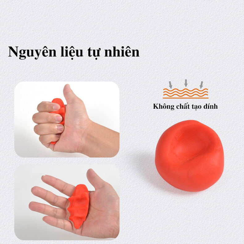 Bộ đất nặn cho bé 8 màu làm từ bột mì ăn được an toàn cho bé( SLL ib Zalo) - tongkhothienan.com