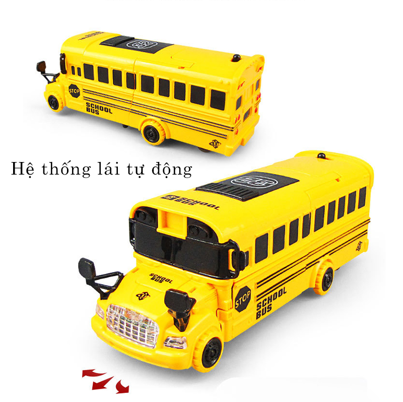 Đồ chơi trẻ em xe bus biến hình robot có nhạc và đèn - tongkhothienan.com