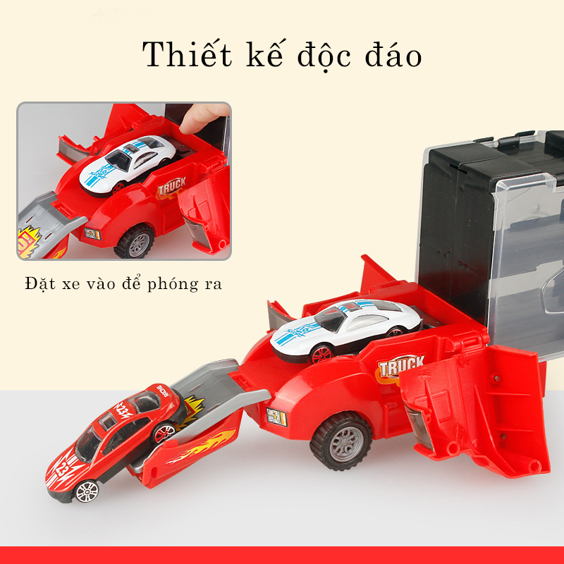 Đồ chơi trẻ em xe container vận chuyển ô tô - tongkhothienan.com