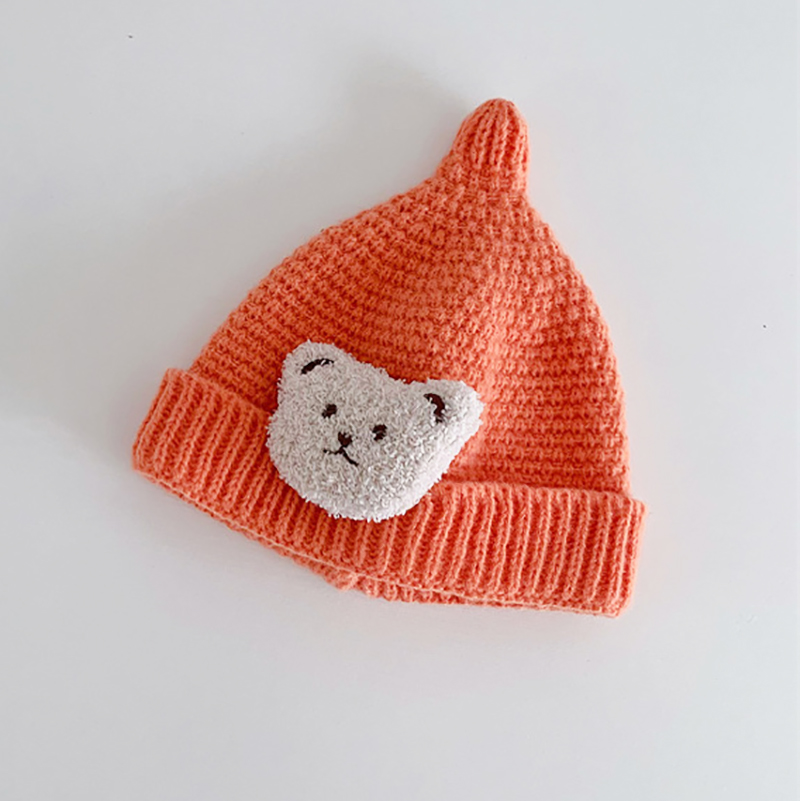 Mũ len cho bé hình gấu - tongkhothienan.com