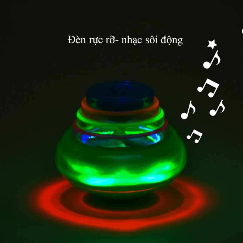 Đồ chơi con quay UFO có đèn phát nhạc - tongkhothienan.com