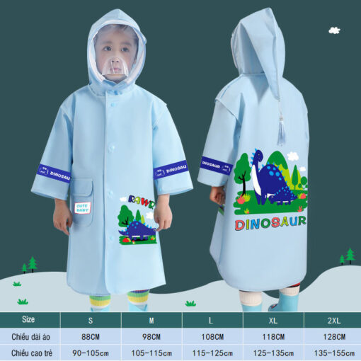 Áo mưa trẻ em cho bé cao 105-155cm- 56295 - tongkhothienan.com