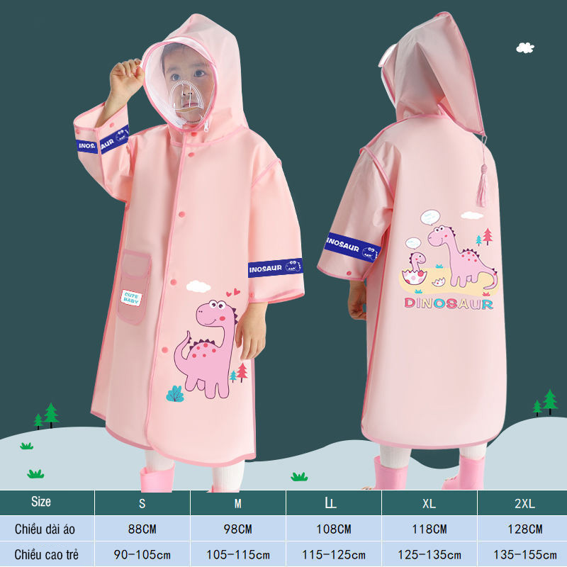 Áo mưa trẻ em cho bé cao 105-155cm - tongkhothienan.com