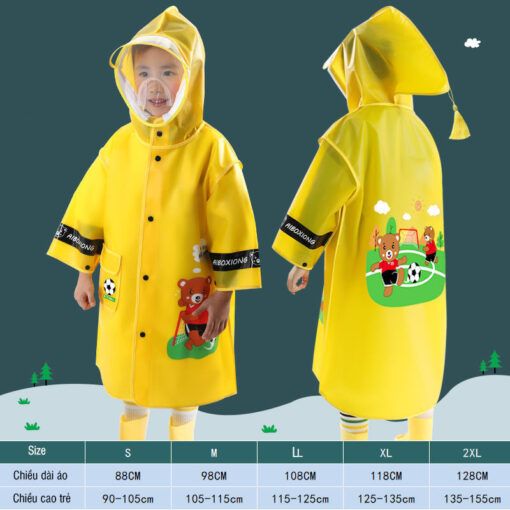 Áo mưa trẻ em cho bé cao 105-155cm- 56295 - tongkhothienan.com
