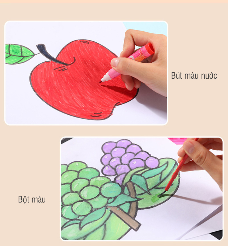 Hộp màu cho bé 3 tầng - tongkhothienan.com