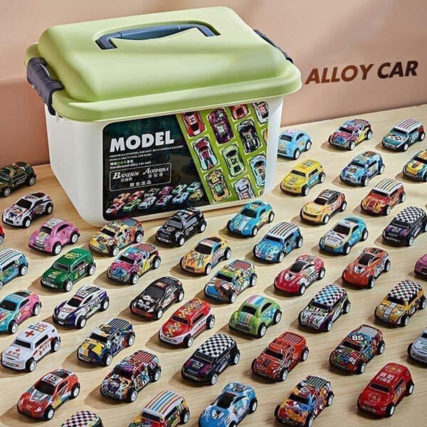 Hộp đồ chơi trẻ em 30 ô tô kim loại - tongkhothienan.com