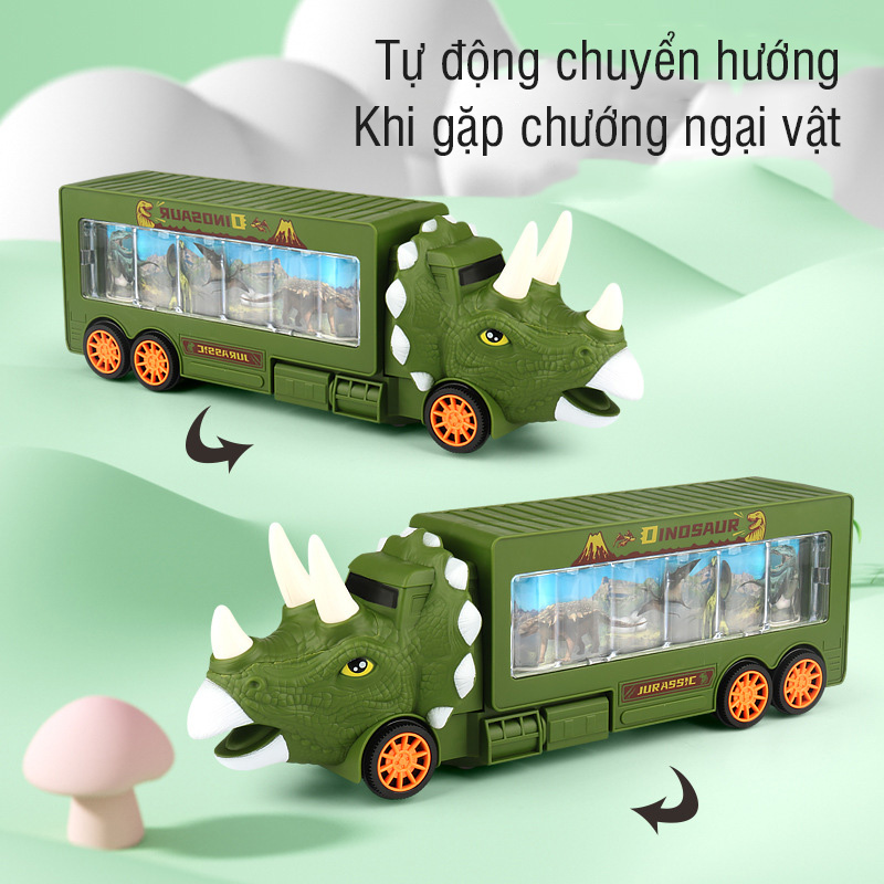 Đồ chơi trẻ em container khủng long phát sáng có nhạc - tongkhothienan.com