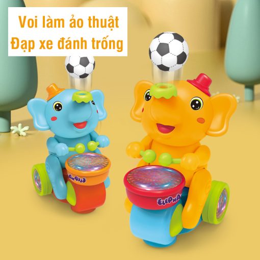 Đồ chơi trẻ em voi làm xiếc thổi bóng lơ lưng phát nhạc- 56296