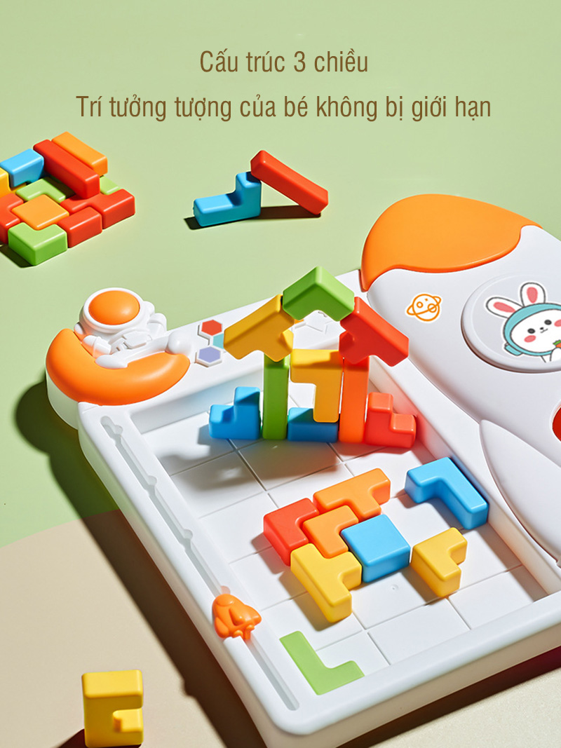 Đồ chơi xếp hình cho bé 3D phi hành gia - tongkhothienan.com