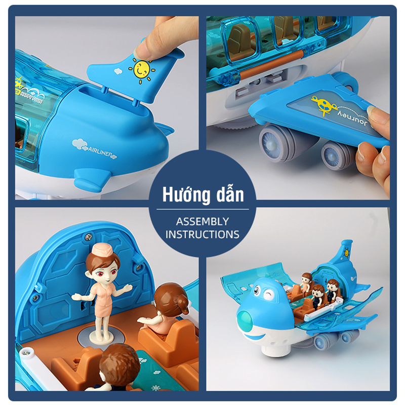 Đồ chơi trẻ em máy bay chở khách cỡ lớn- 55688 - tongkhothienan.com