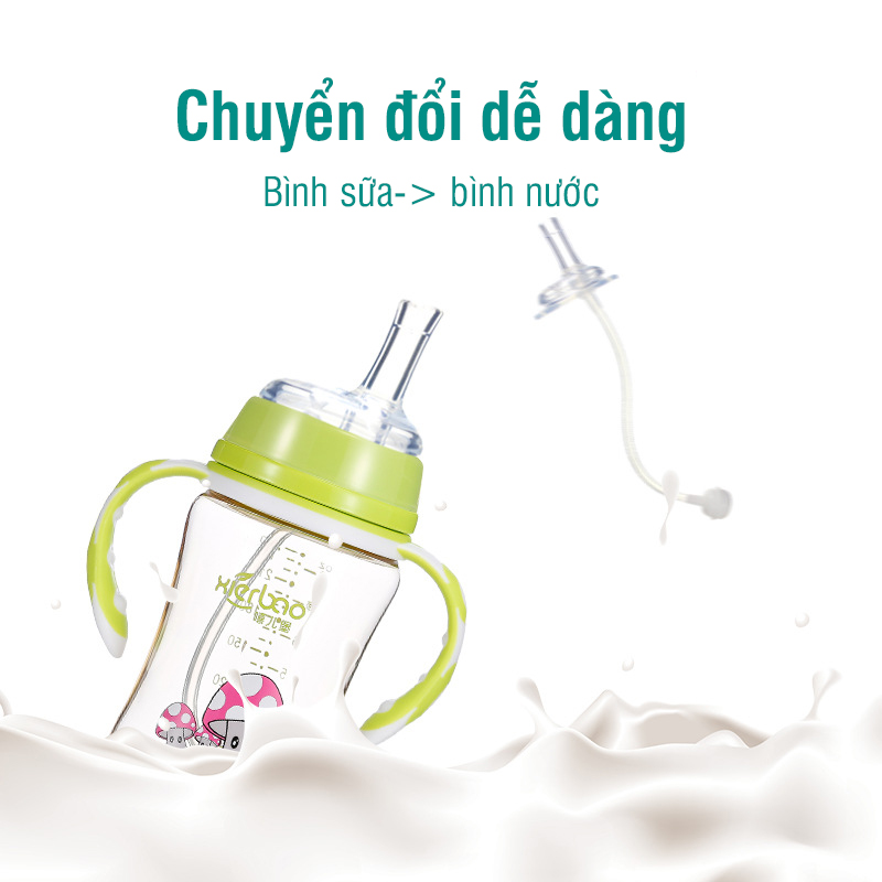Ống hút chống sặc thay thế cho bình cổ rộng cho bé tập uống nước - tongkhothienan.com