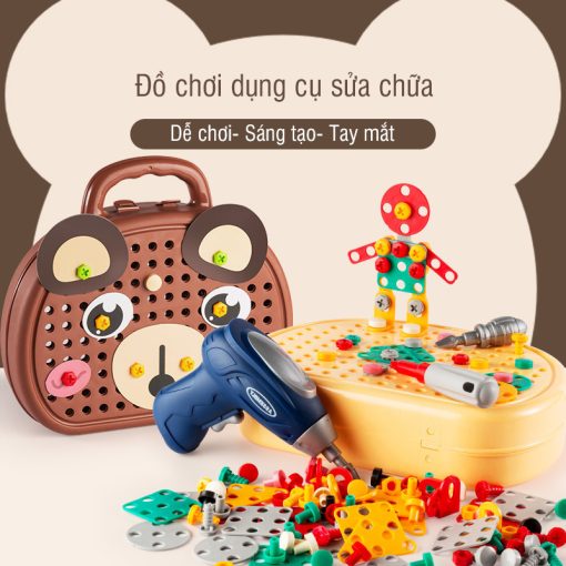 Đồ chơi lắp ráp bé tập làm kỹ sư 260pcs