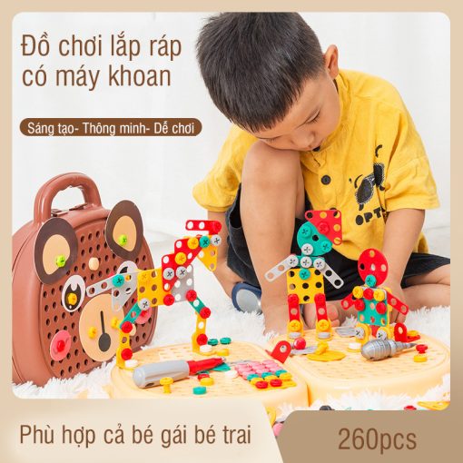Đồ chơi lắp ráp bé tập làm kỹ sư 260pcs