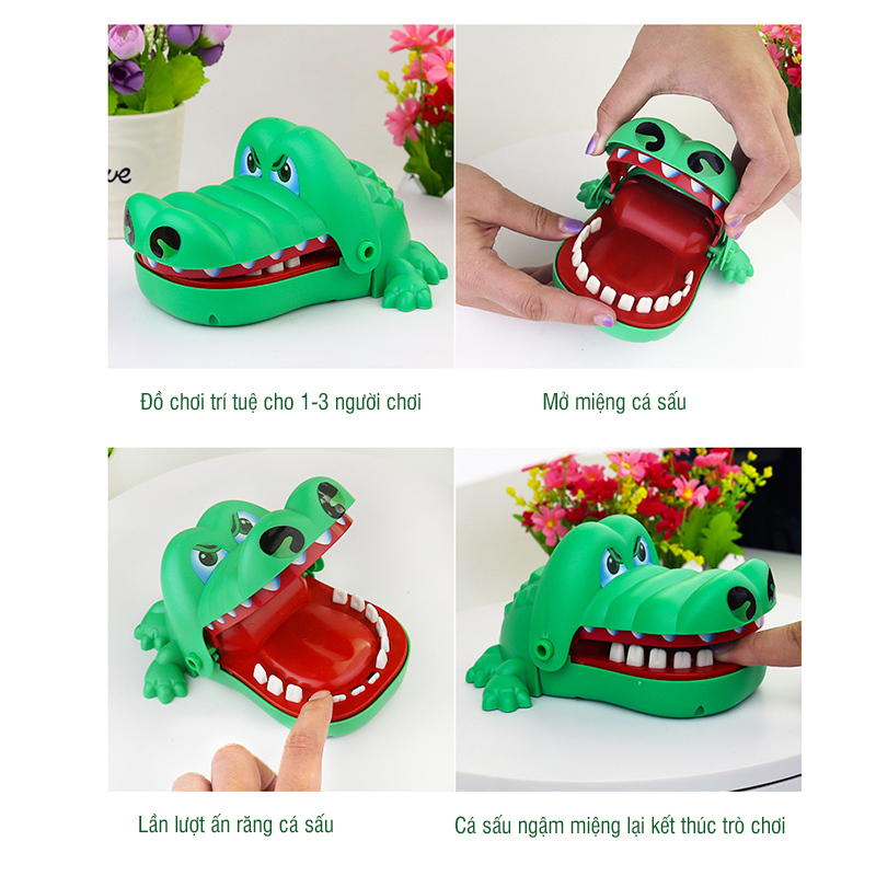 Bán buôn sỉ đồ chơi khám răng cá sấu cắn tay size to - tongkhothienan.com