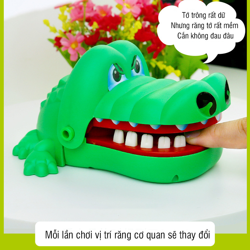 Bán buôn sỉ đồ chơi khám răng cá sấu cắn tay size to - tongkhothienan.com