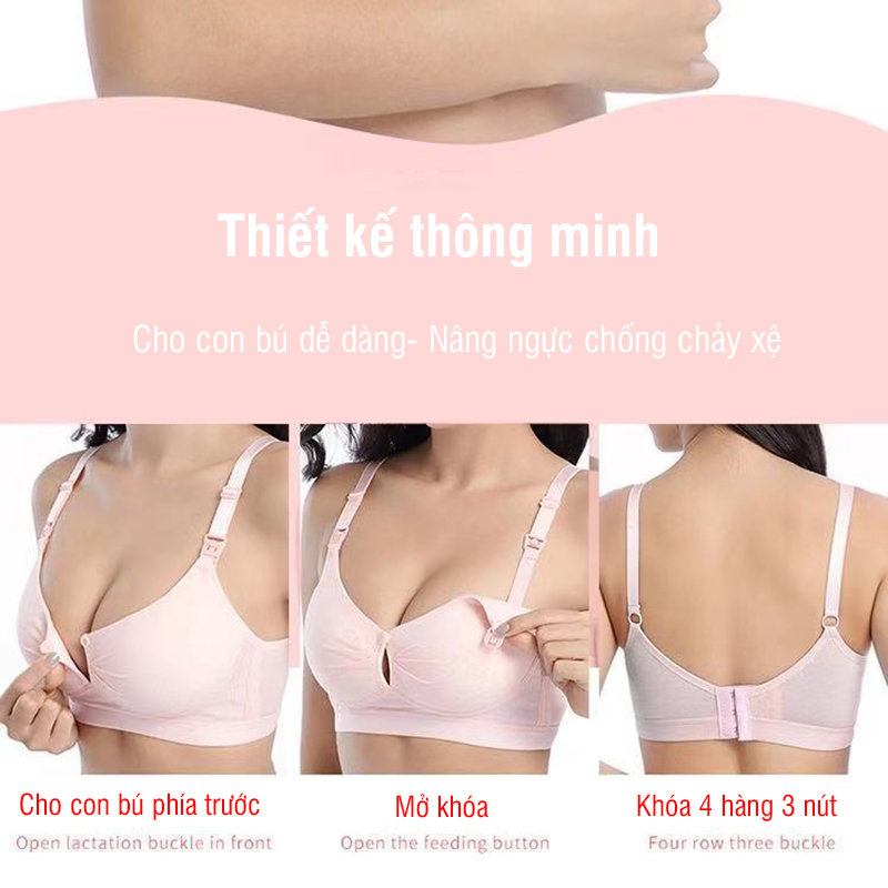 Áo lót cho con bú nâng ngực cài trước - tongkhothienan.com