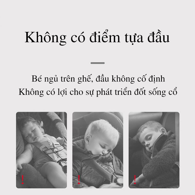 Bán buôn sỉ gối nằm xe đẩy định hình đầu và cổ cho trẻ sơ sinh Wooji - tongkhothienan.com