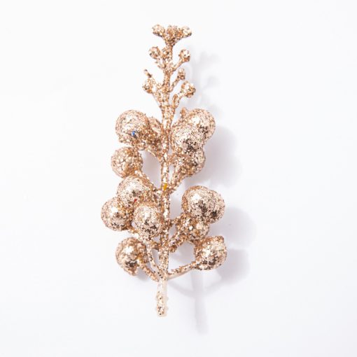 Bán buôn sỉ cành sung nhũ trang trí giỏ quà tết size to 12cm- 55822