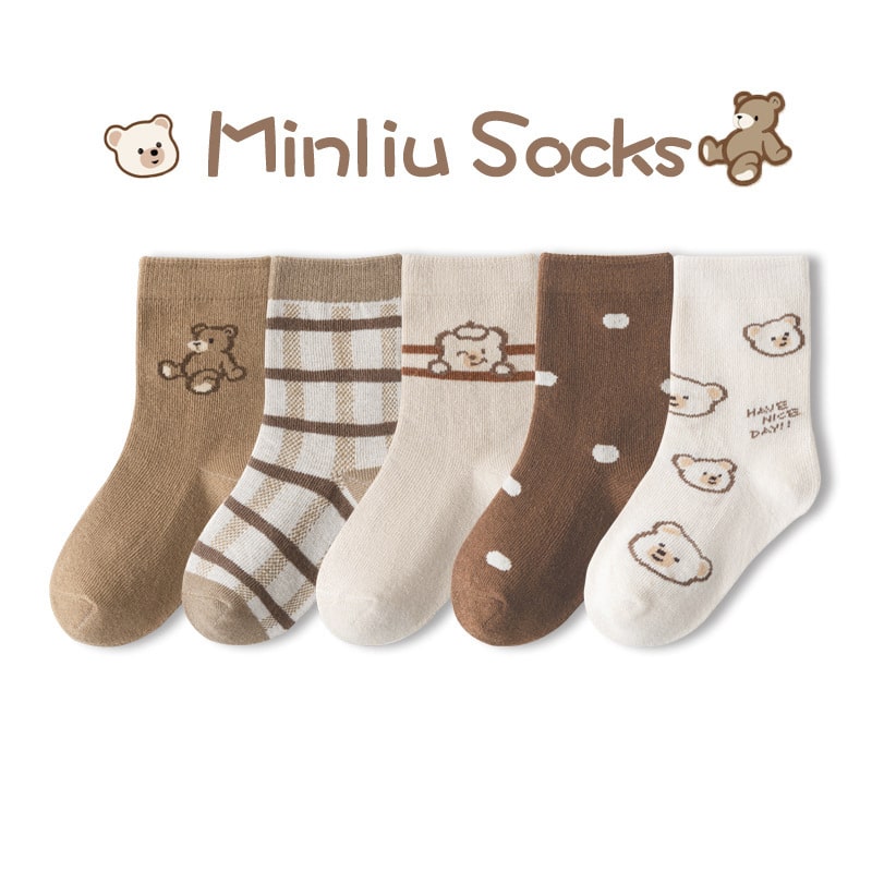 Bán buôn sỉ sét 5 đôi tất cho bé Minliu sock ( SLL ib zalo) - tongkhothienan.com
