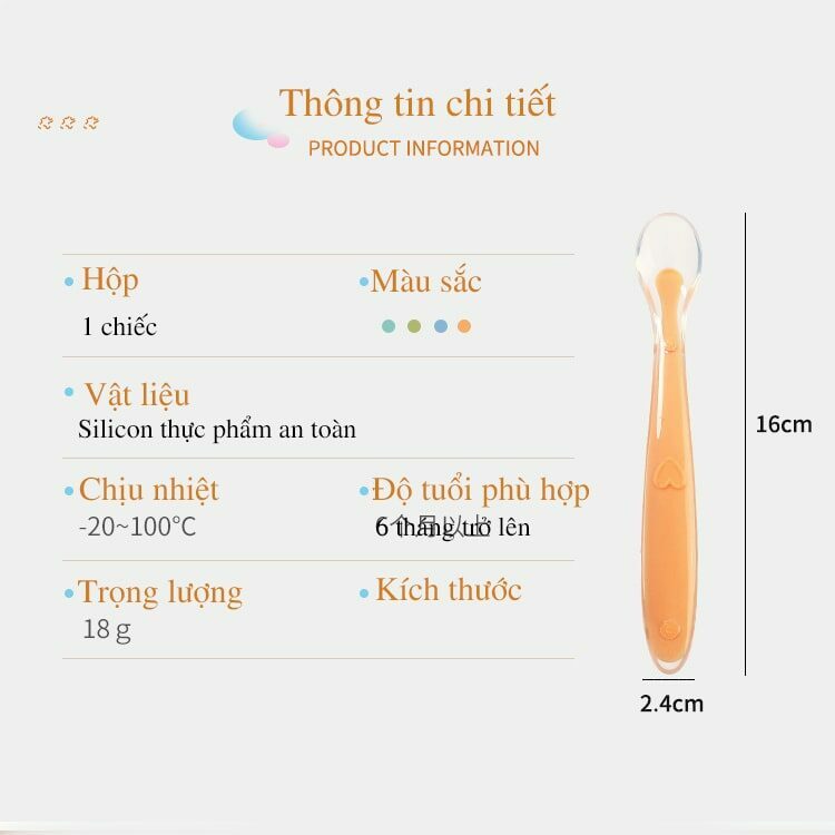 Sỉ thìa ăn dặm cho bé silicon cán dài có hộp đựng ( SLL ib zalo) - tongkhothienan.com