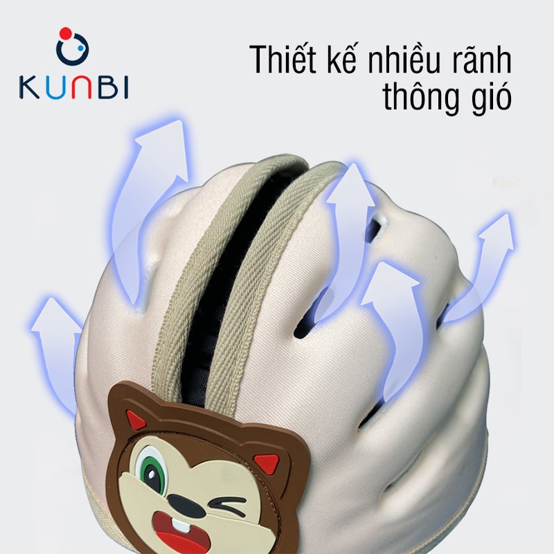 Mũ bảo vệ đầu cho bé Kunbi thế hệ mới 57305 - tongkhothienan.com