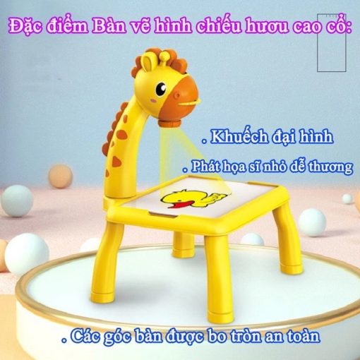 Bàn vẽ đèn chiếu hình hươu HD011