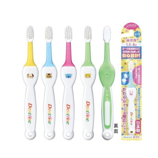 Bàn chải đánh răng cổ dẻo cho bé Dentfine KNB22981 thùng 240 chiếc