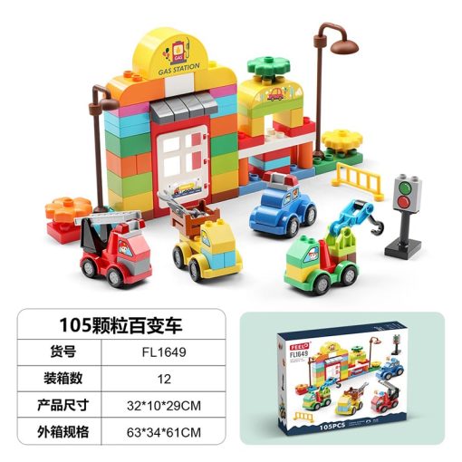 Lego giao thông 105pcs KTD145 thùng 24 bộ