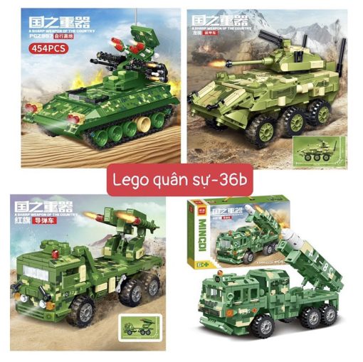 Lego Quân Sự KTD144 thùng 72 bộ