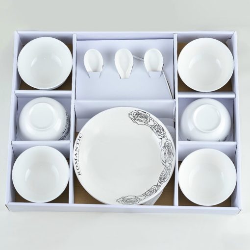 Set bát hoa hồng 14 chi tiết TMG018 thùng 16 set